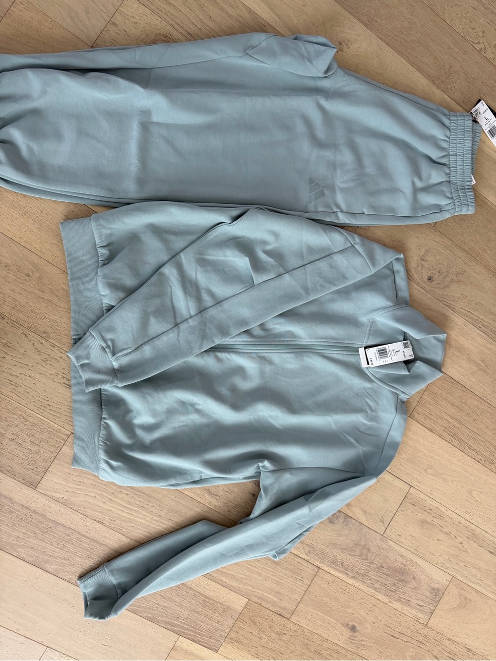 Adidas Soft Lux Track top and pants set - wonder Sage